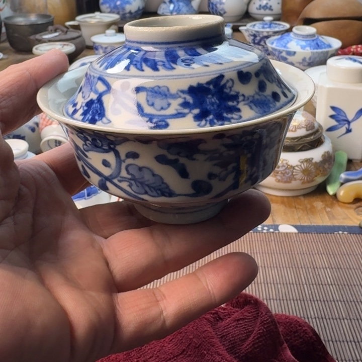 庄***青花瓷器杯子茶具