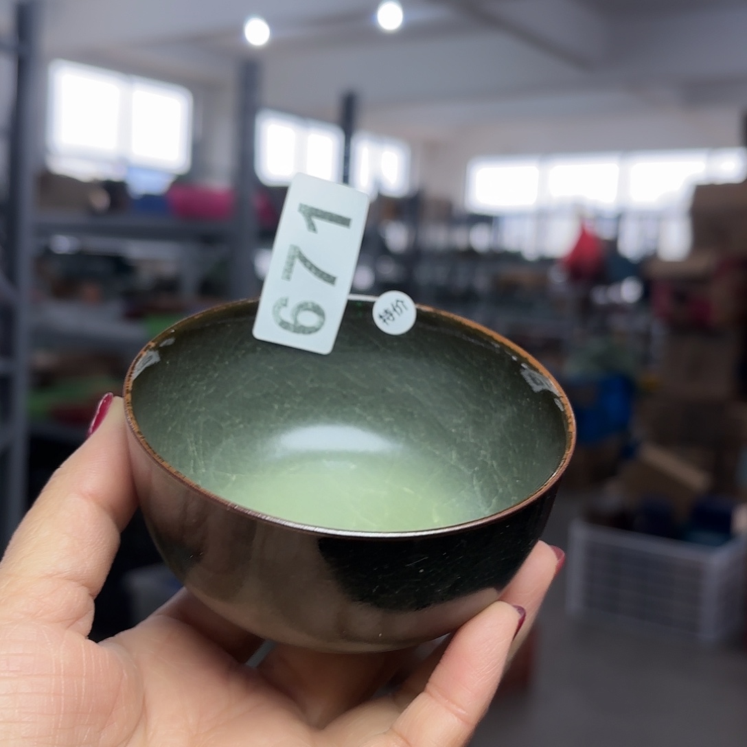 龙泉云间青瓷小米茶器