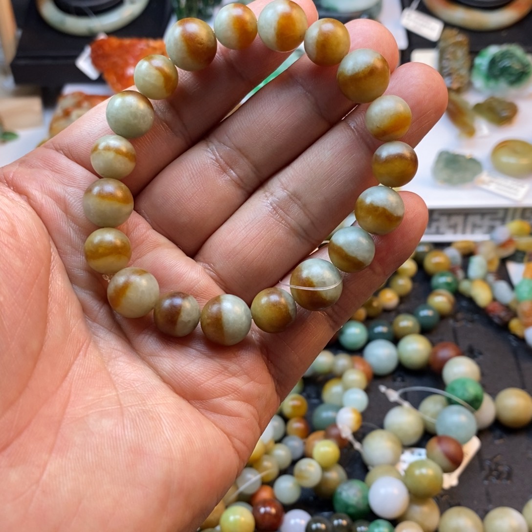 未镶嵌手串翡翠鸳鸯珠