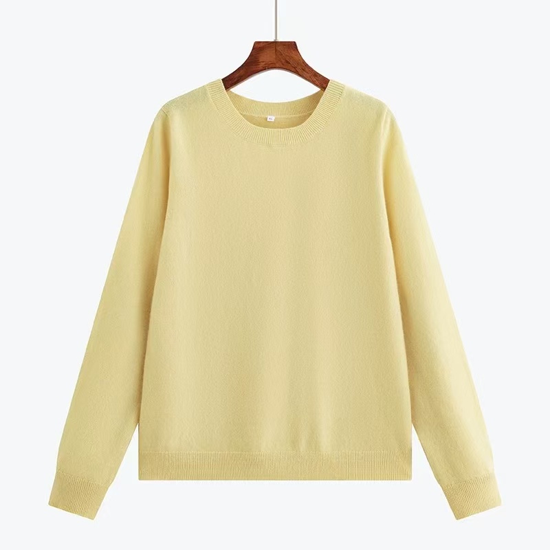 3320大码女装圆领纯色打底衫显瘦遮肉宽松时尚气质休闲针织衫上衣