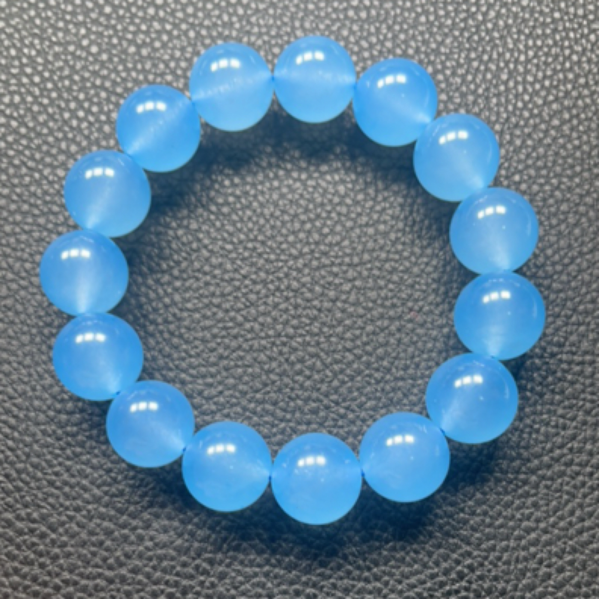 冰蓝手串卡14mm品质上乘值得拥有