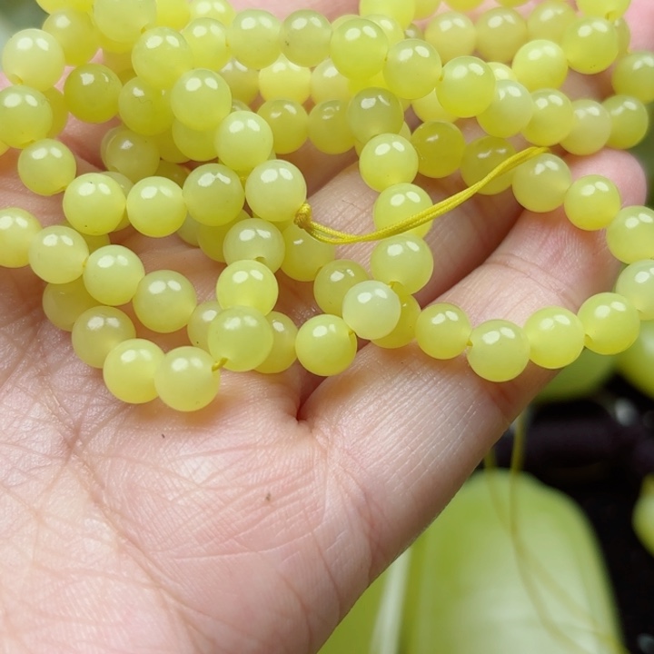 周***画布新疆黄玉卡6链子