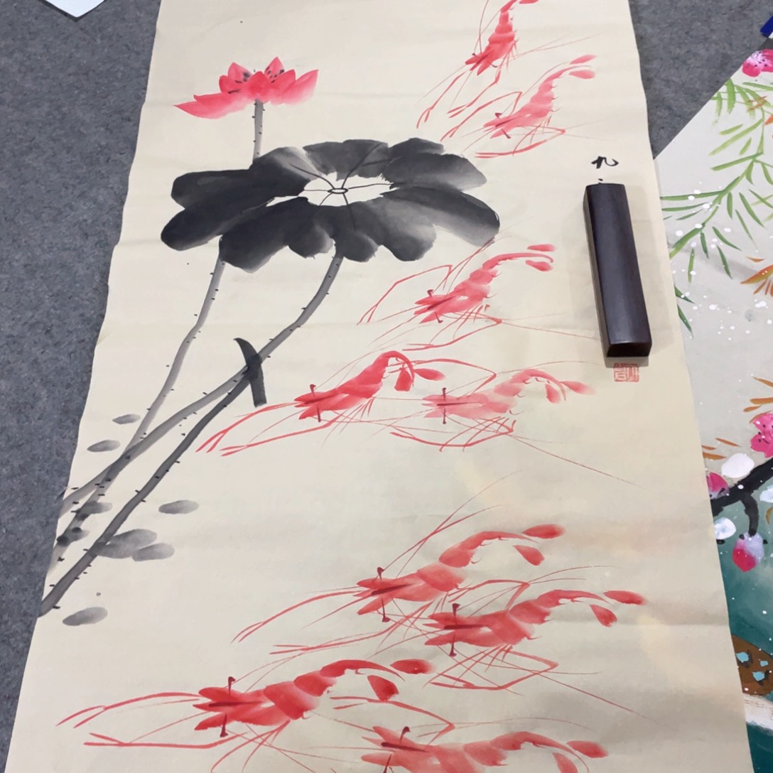 国画国画作品画心一张