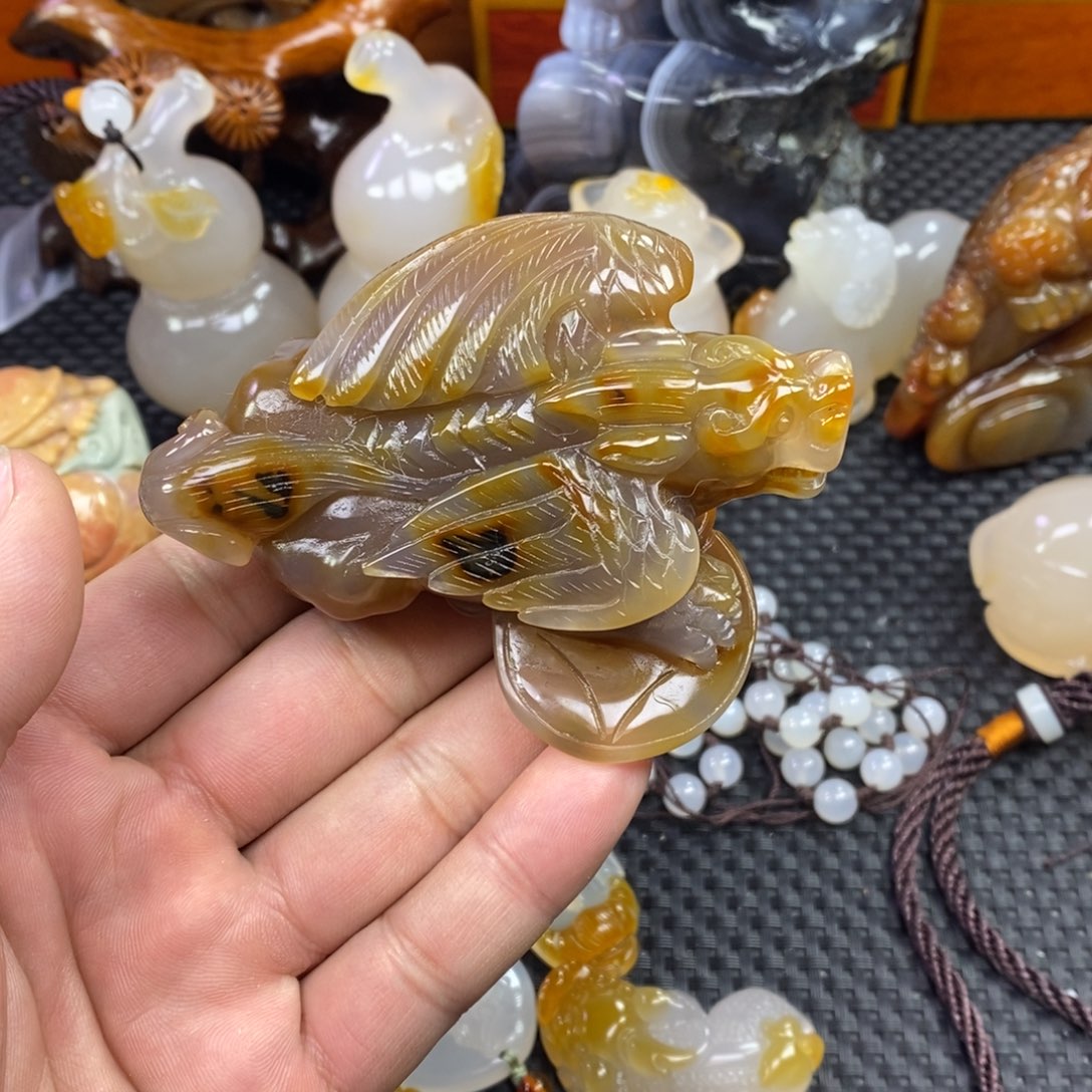 玛瑙/玉髓手把未镶嵌