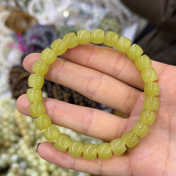 和田玉手串未镶嵌7*8