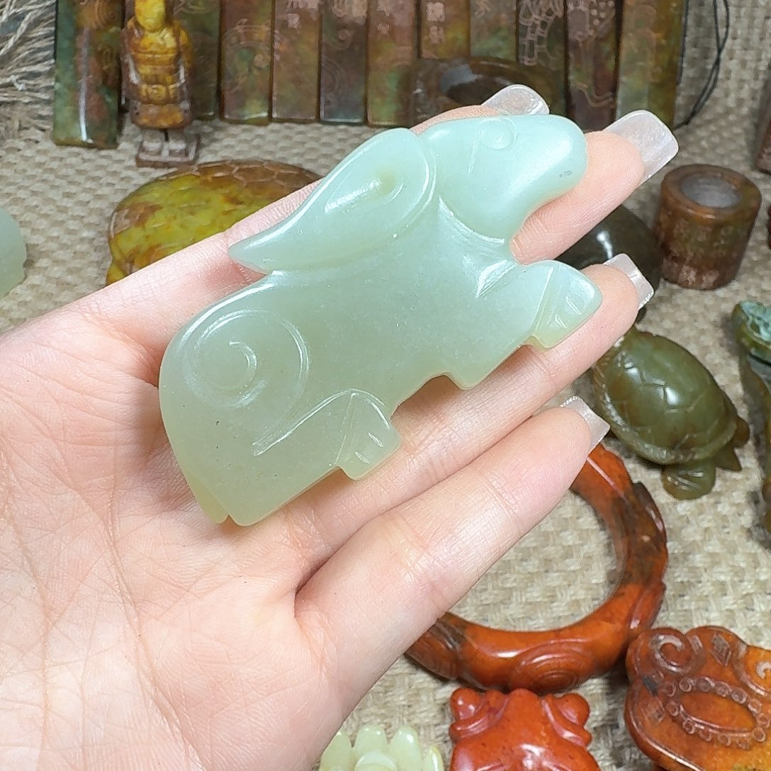 白玉菩提吊坠挂件