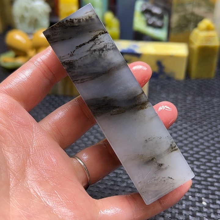 青***墨青田石印章石印章石