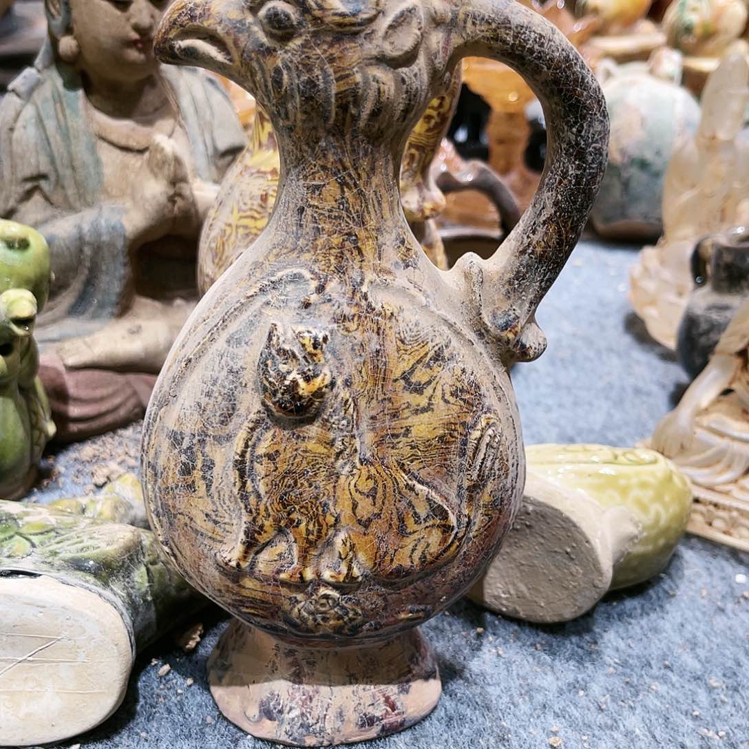 香**室瓦当摆件茶台的一