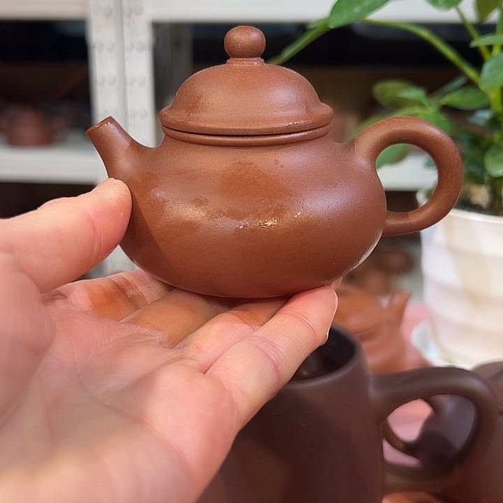 紫砂茶壶底槽清小容天130cc