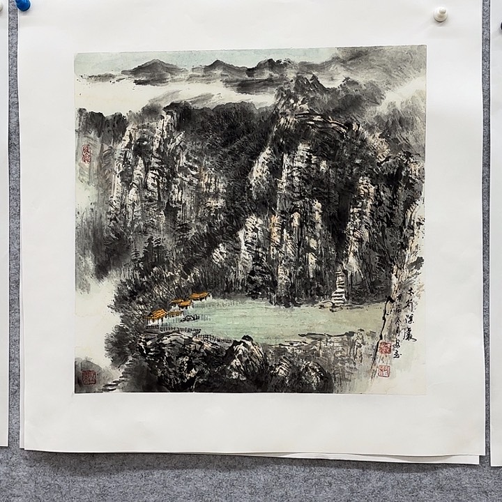 国画花鸟等动物为主料制作