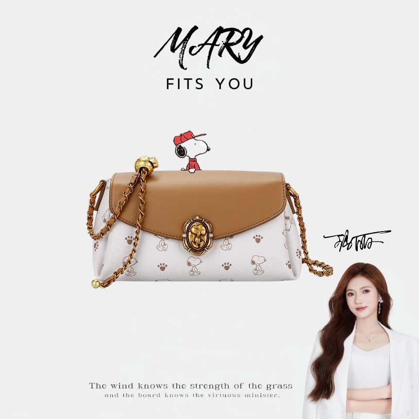 【Mary玛丽甄选】高级感印花链条单肩包女百搭斜挎包-S8062