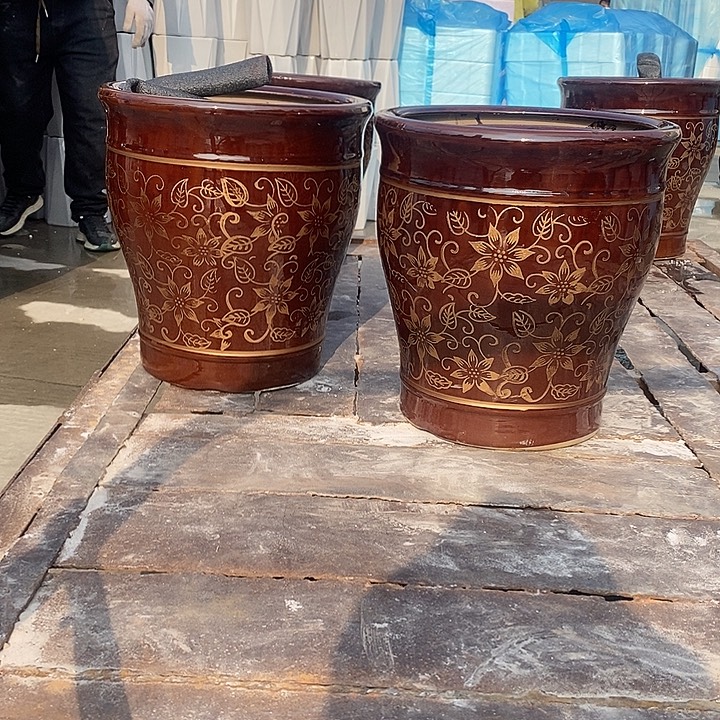 棕金花大号口32高36福利