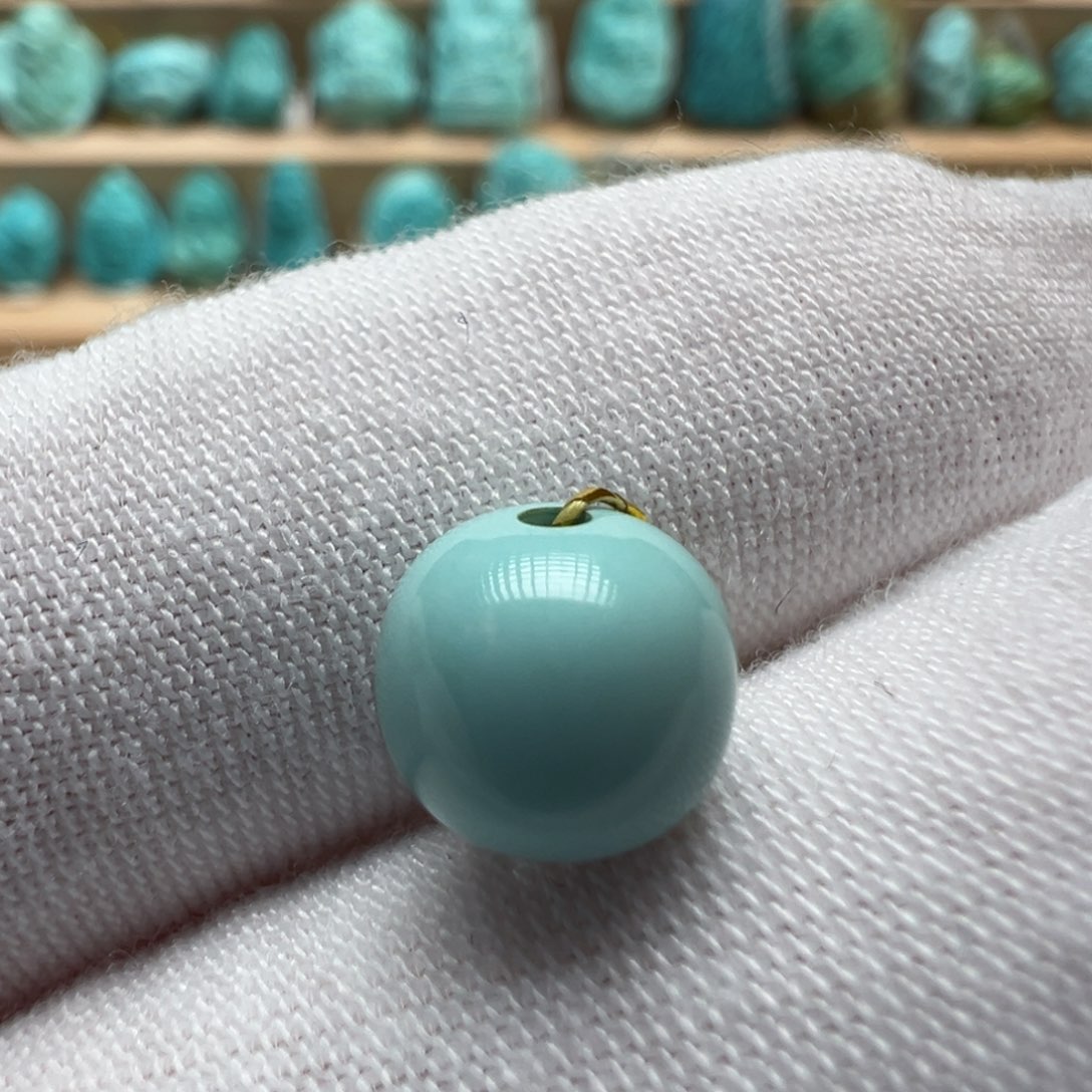 绿松石未镶嵌配饰8.4*7.8