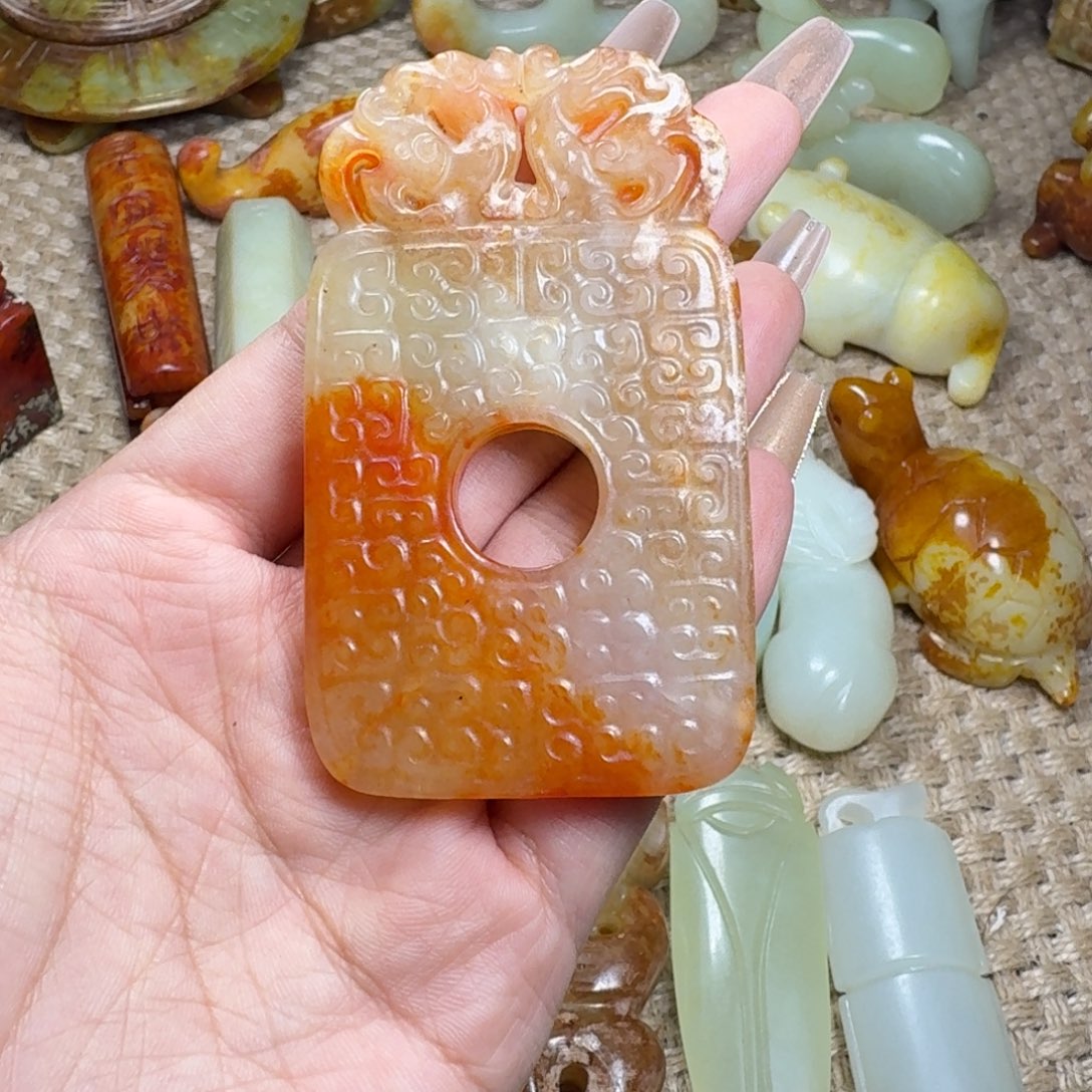 白玉菩提吊坠挂件