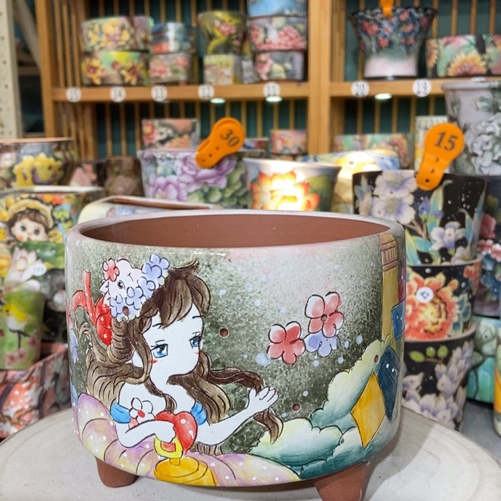 红陶景德镇艺术手绘作品