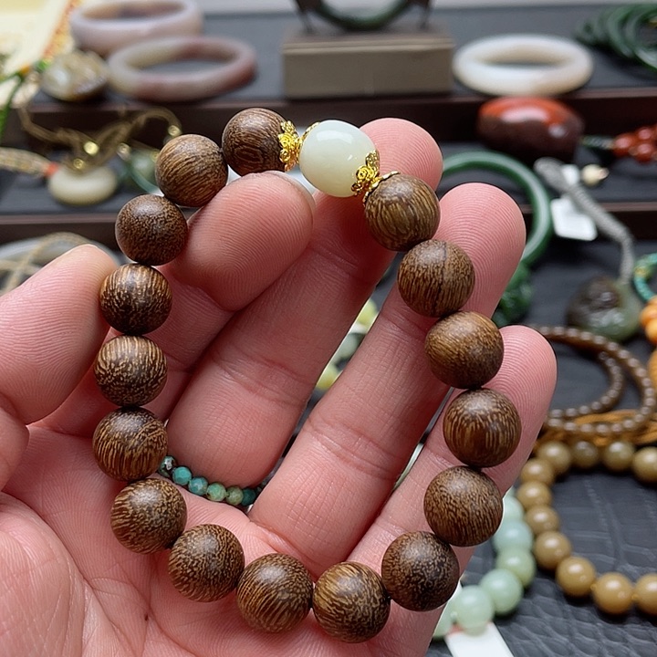 和田玉手串未镶嵌