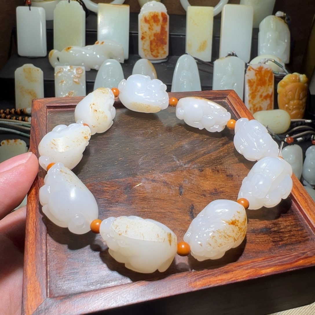 和田玉手串未镶嵌任*