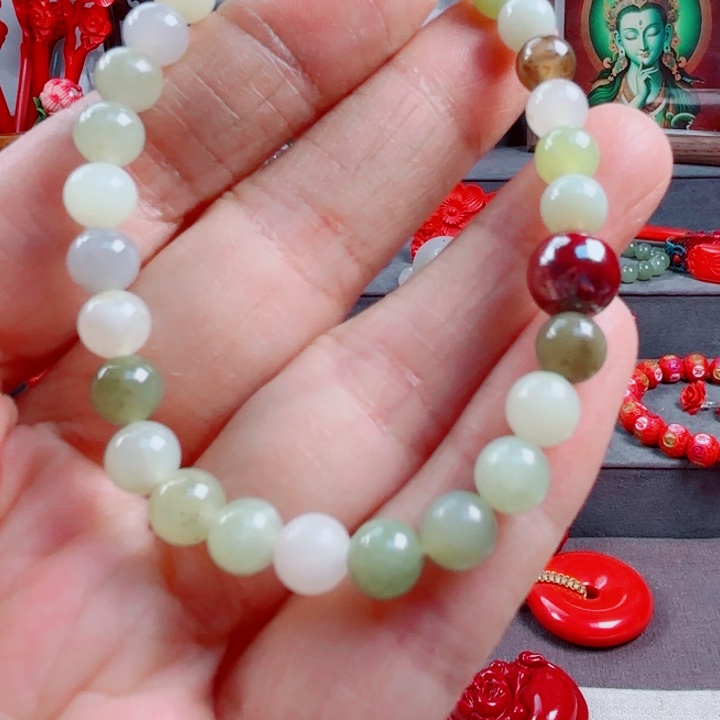 和田玉手链未镶嵌