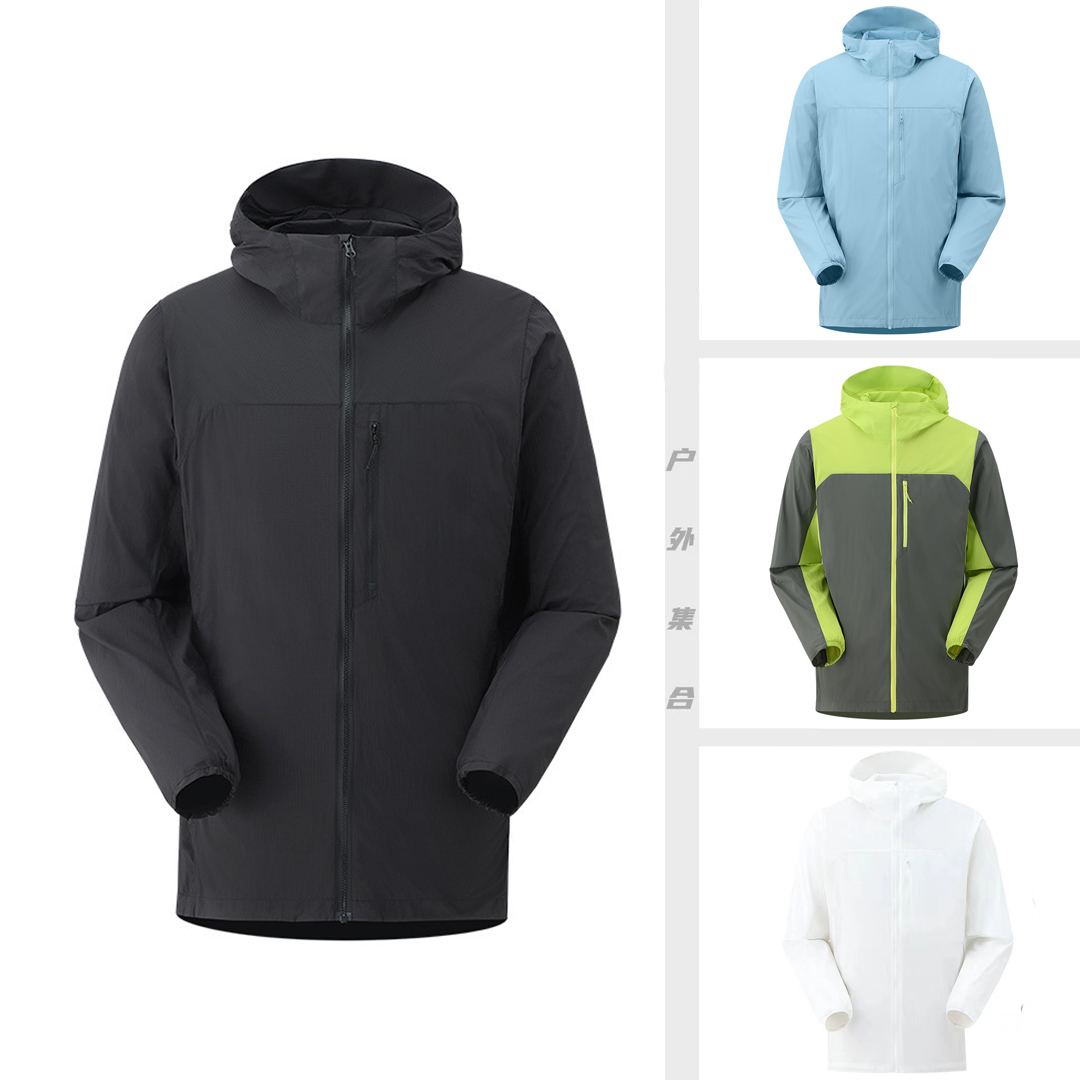 实用好货！轻量化！夏季透气防水皮肤衣情侣款连帽风壳防晒衣外套