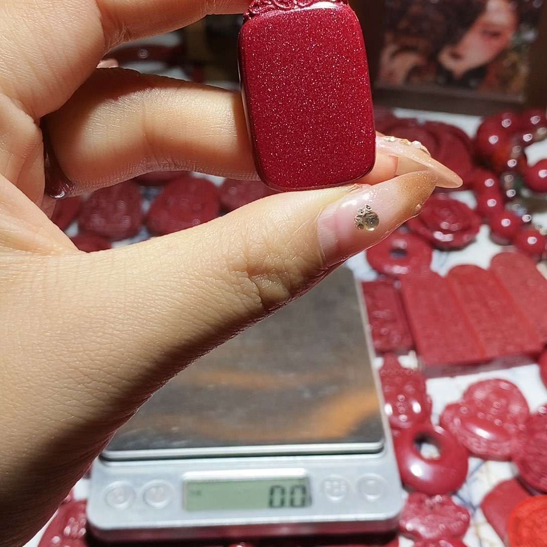 天然辰砂朱砂吊坠