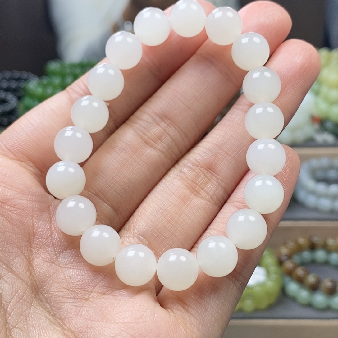 和田玉未镶嵌手链