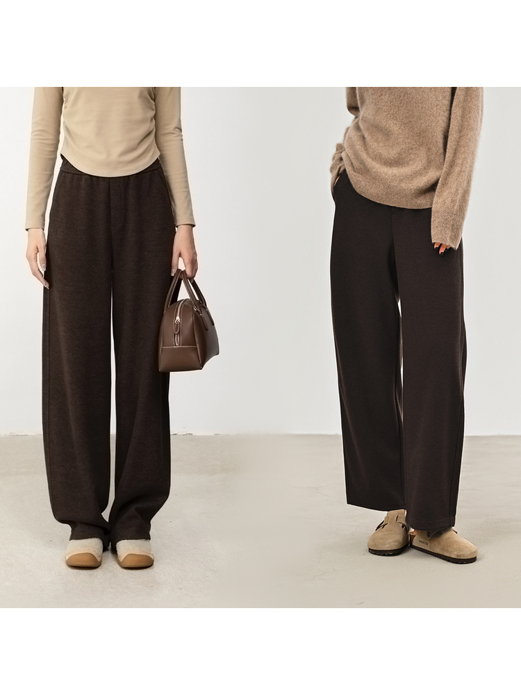 温暖冬日羊毛运动休闲镰刀裤KG57