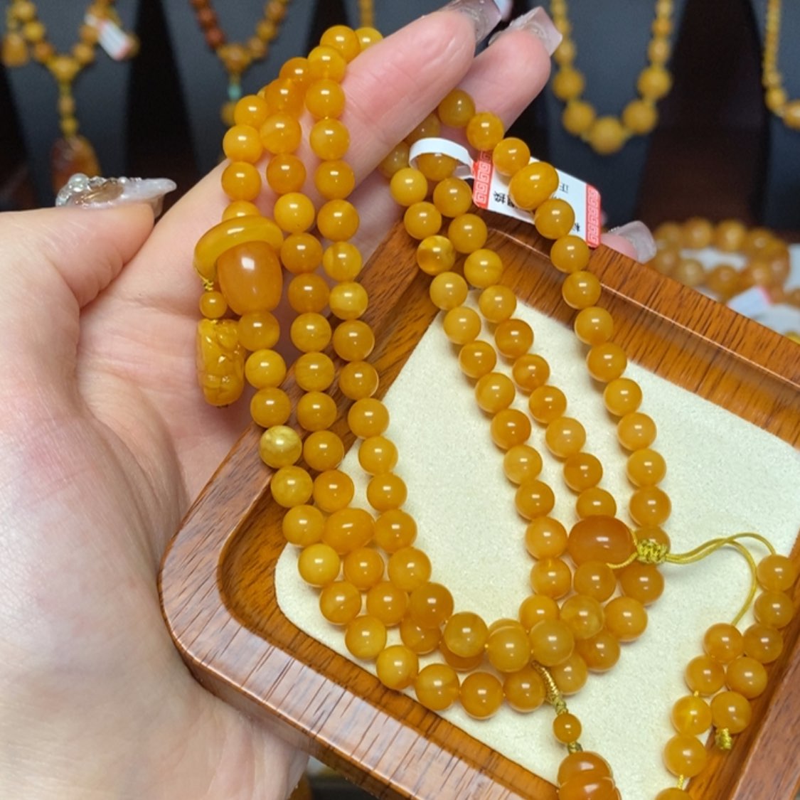 【闪购商品】蜜蜡手链未镶嵌手串