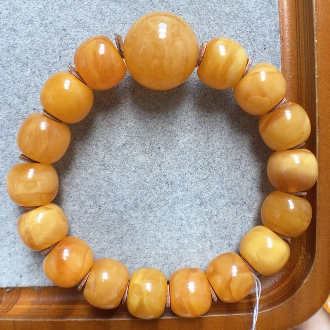 蜜蜡手串未镶嵌蜜蜡手串
