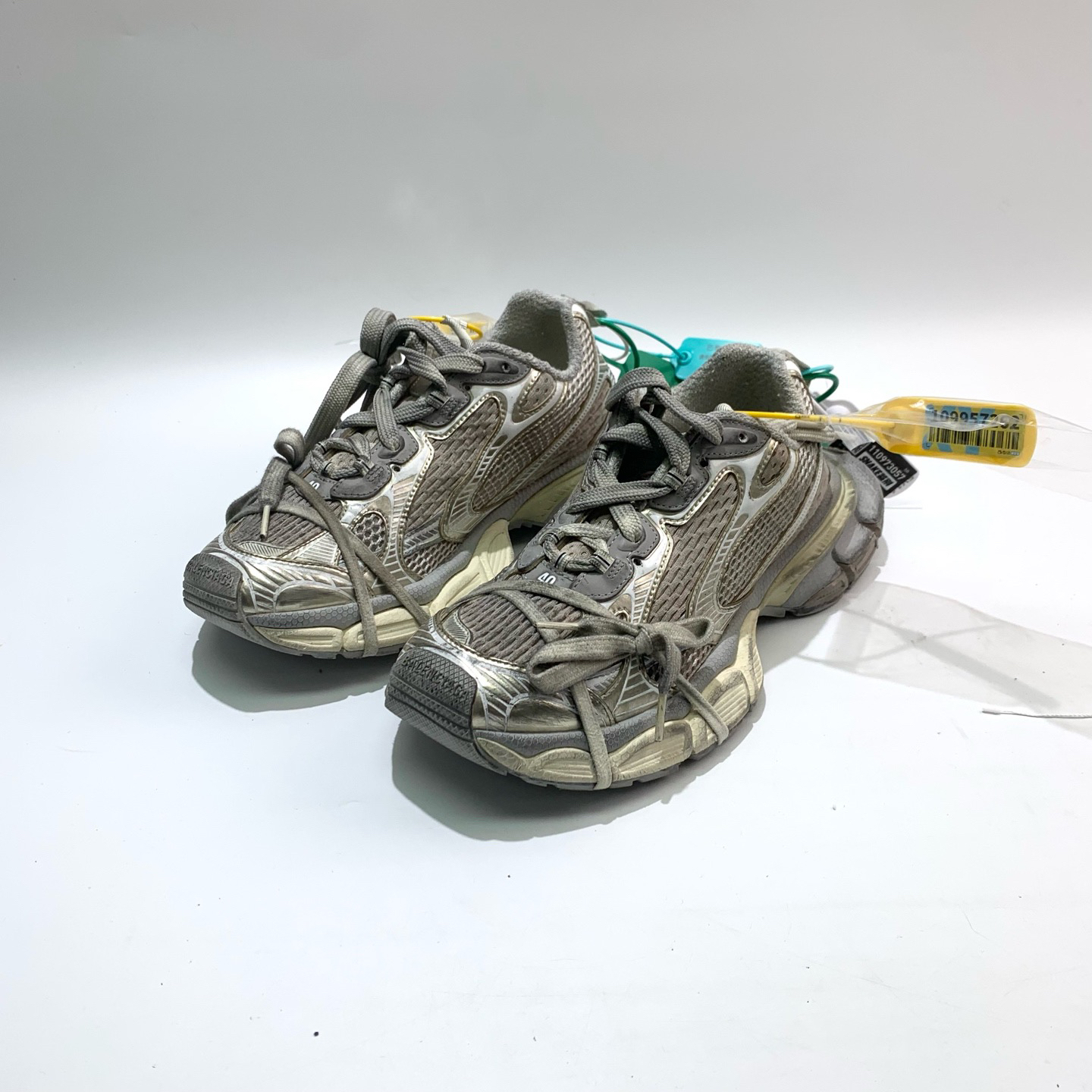 99新 Balenciaga/巴黎世家 40码 灰白3xl 老爹鞋bl0468
