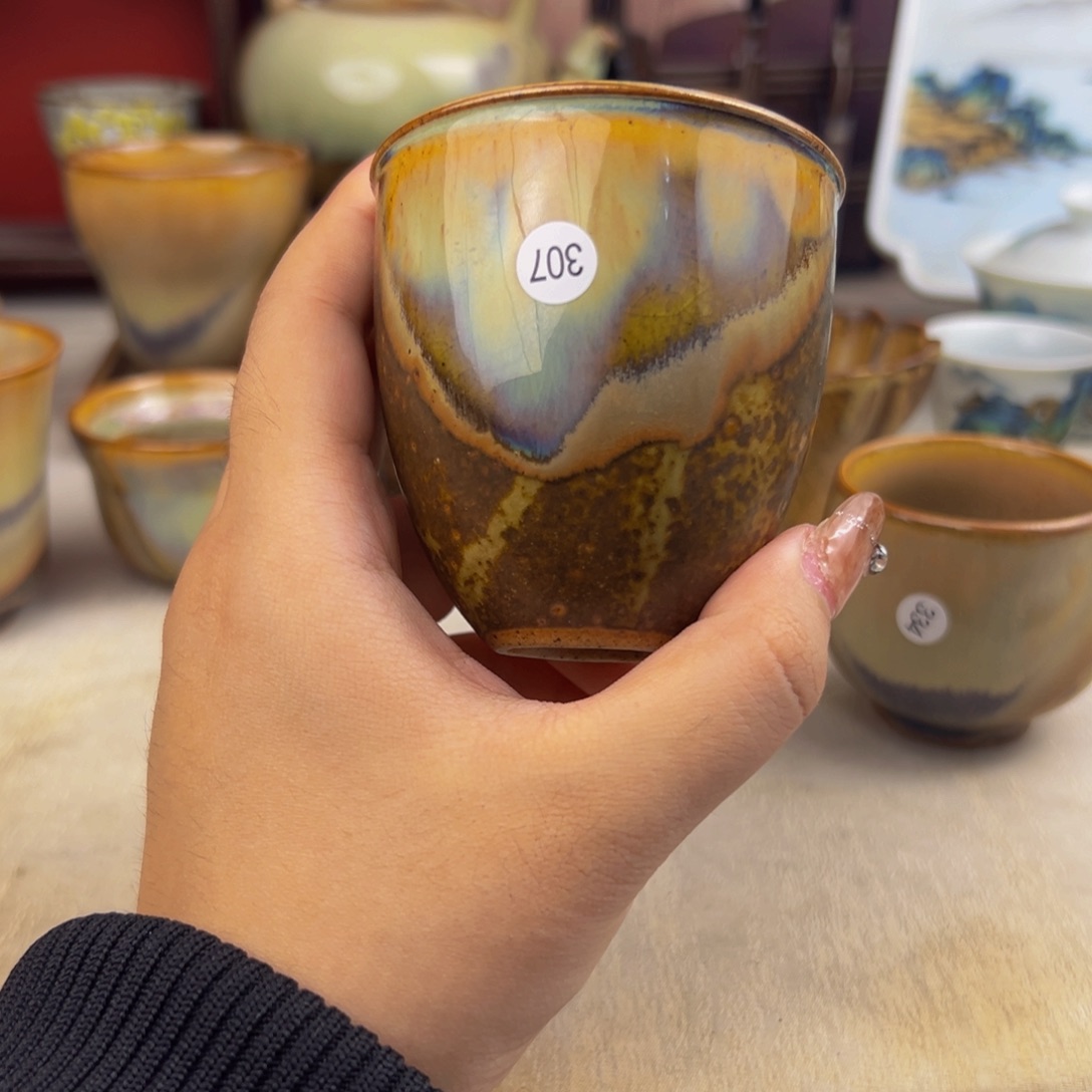 杯纯手工柴烧主人杯