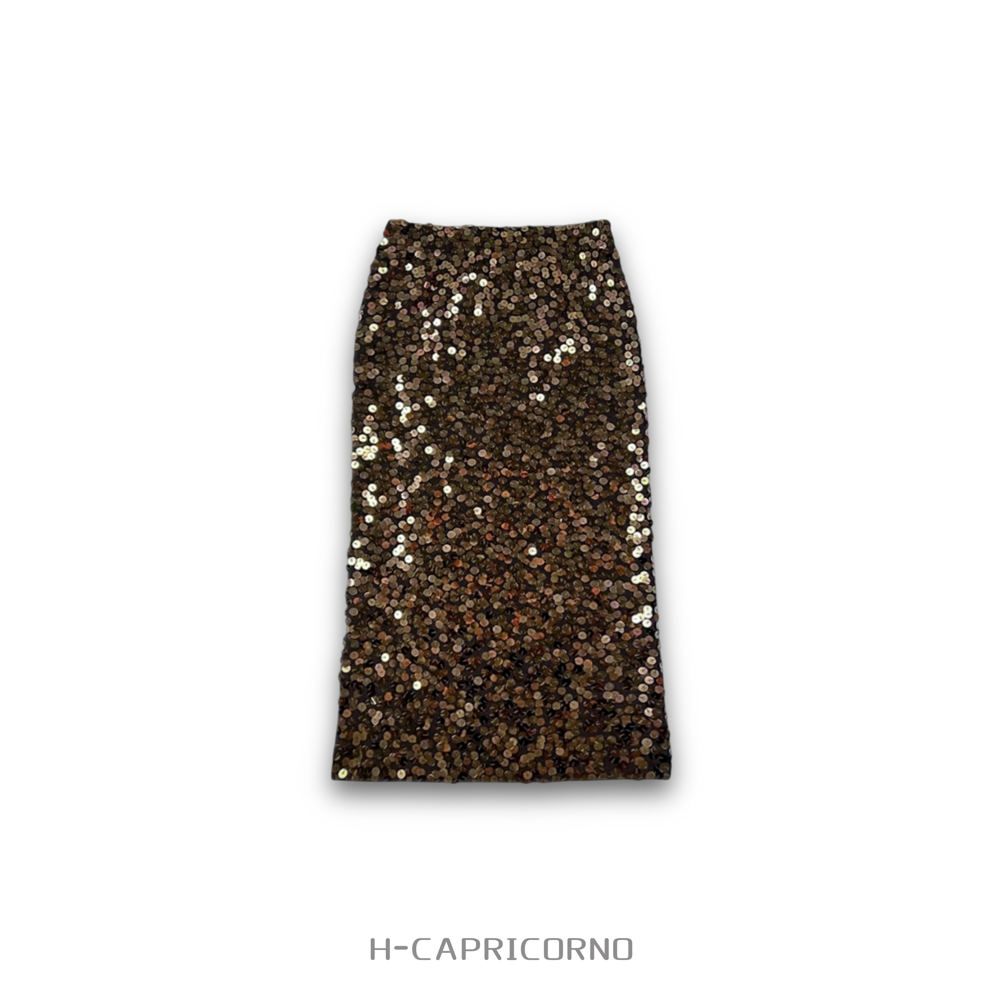 H-CAPRICORNO摩登时光幻影高延展流光亮片包身半裙