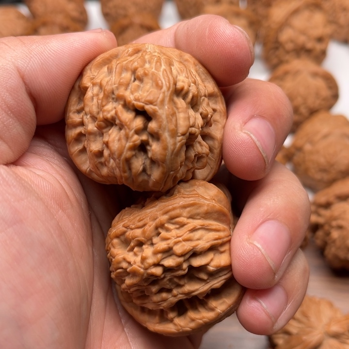 北***.吊坠文玩核桃42全品白狮子