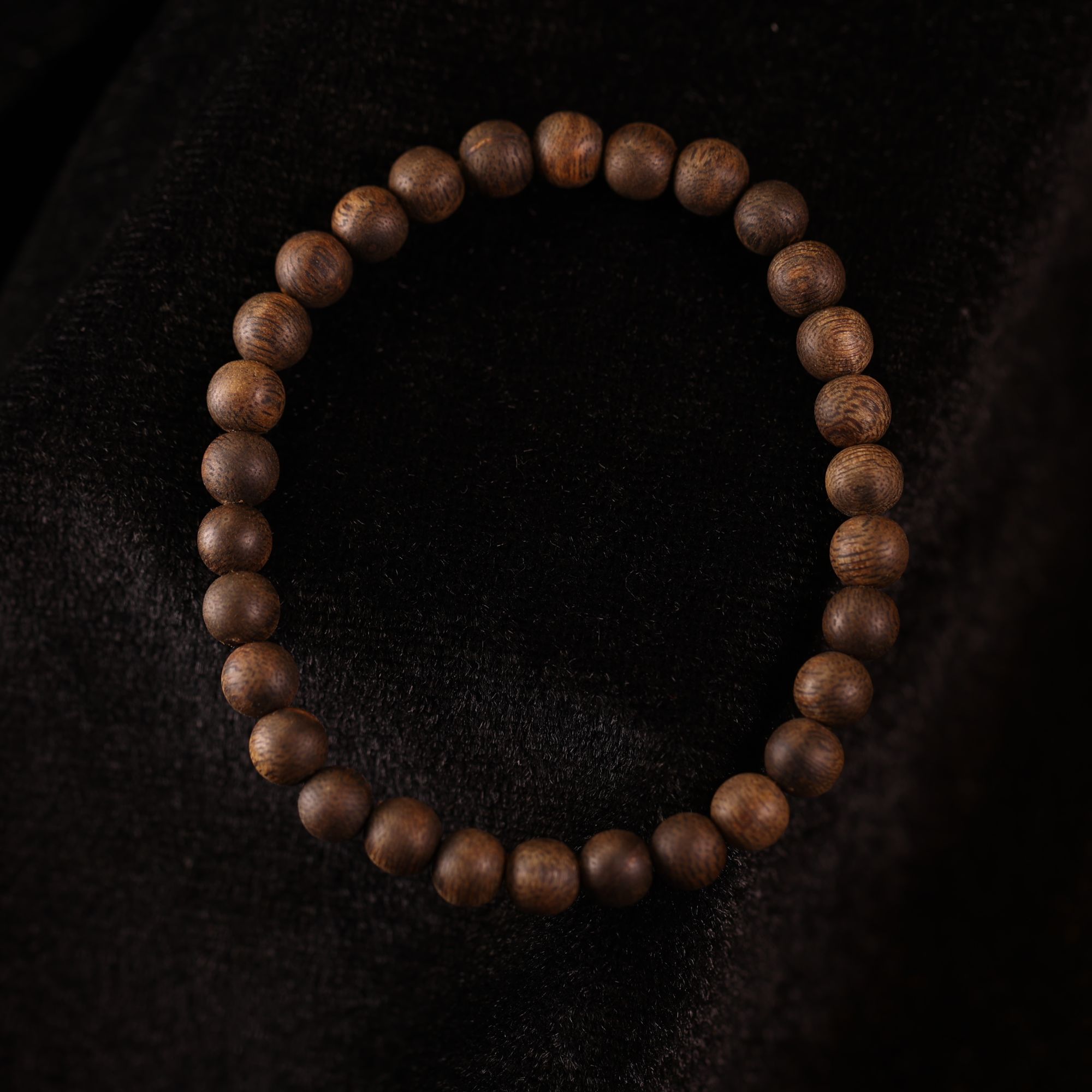 沉香6mm*30粒沉水奇楠单圈沉香手串