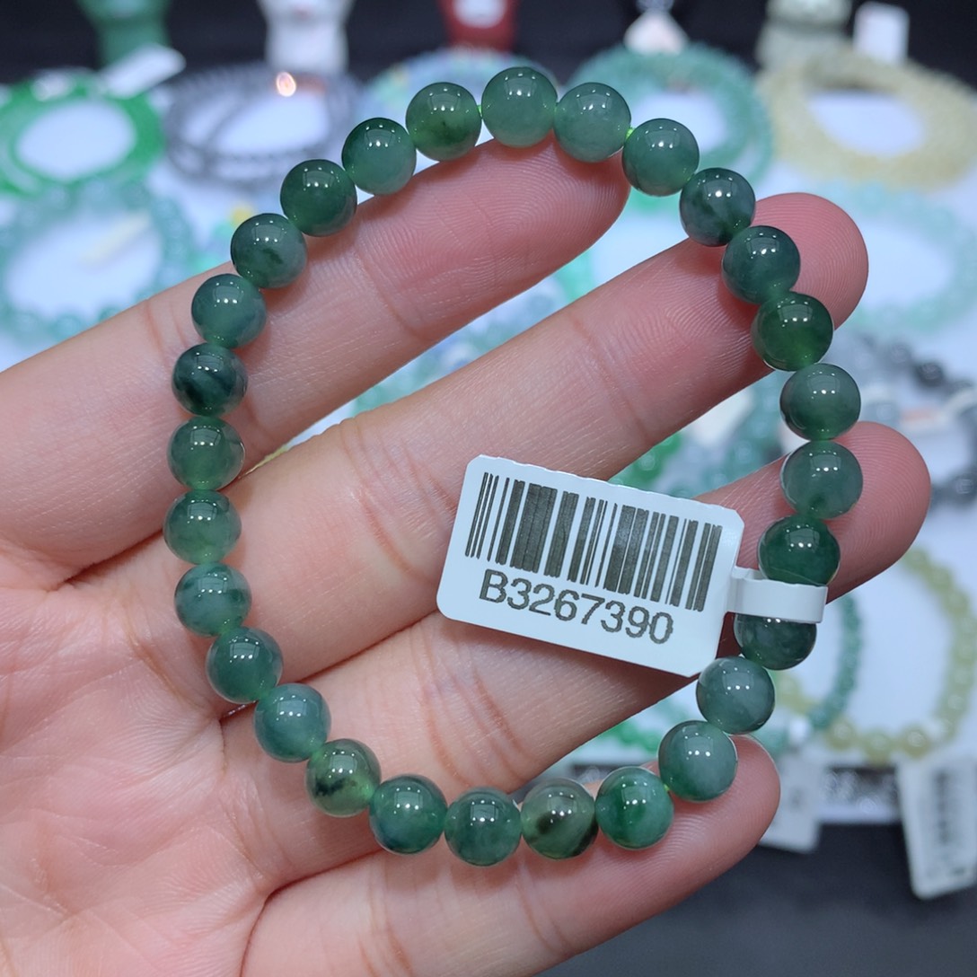 翡翠未镶嵌手串天然