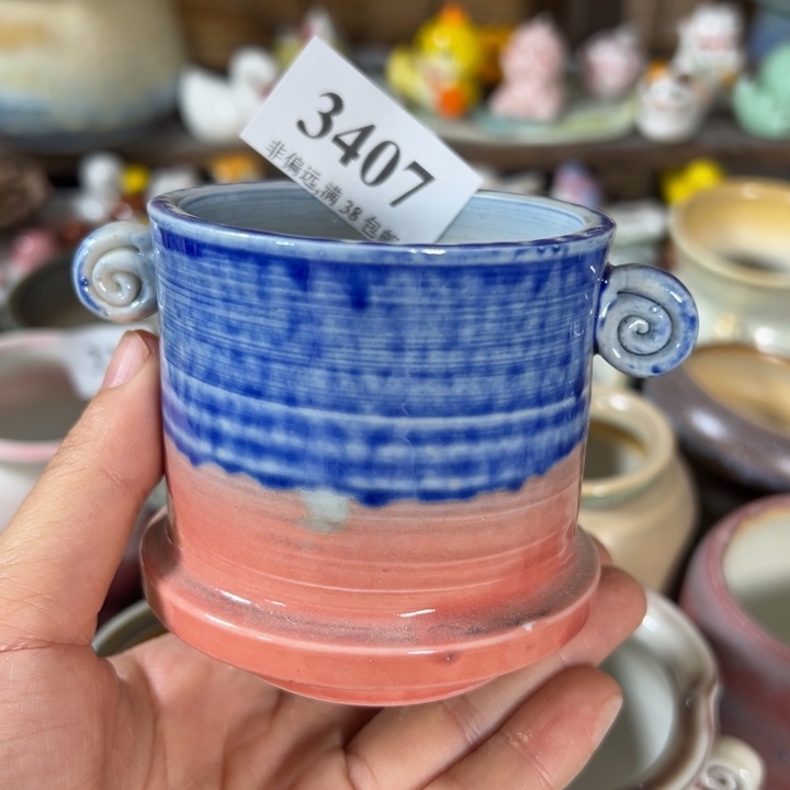 活动价30包邮景德镇手工花盆