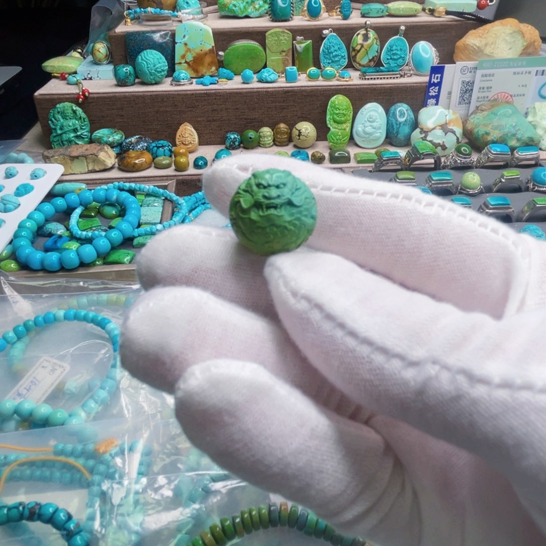 绿松石珠宝奇石未镶嵌