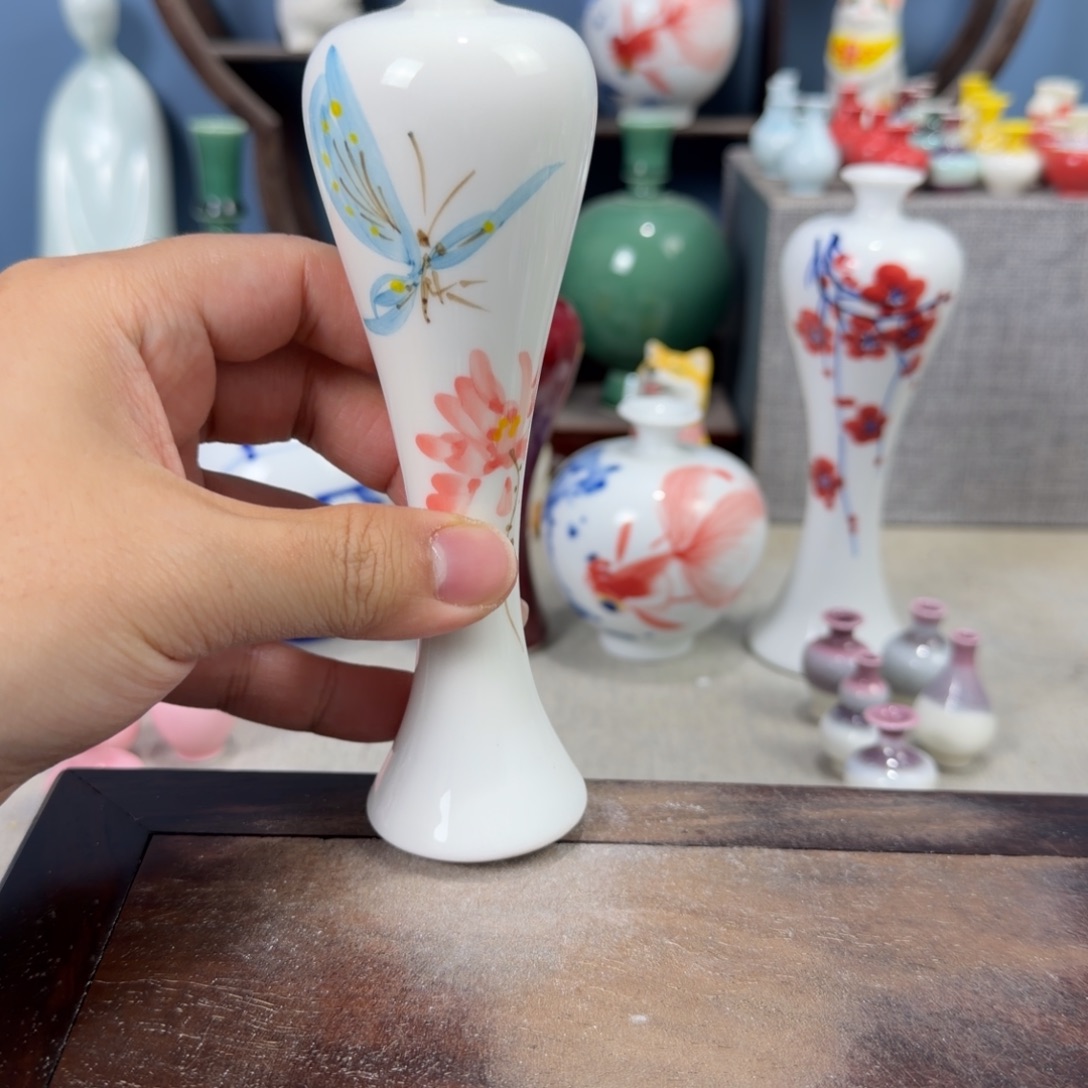 陶瓷手工小花器摆件