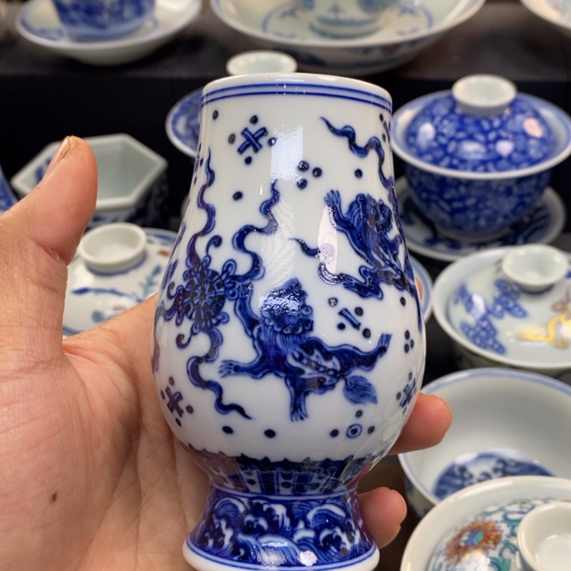 【闪购商品】景德镇青花主人杯