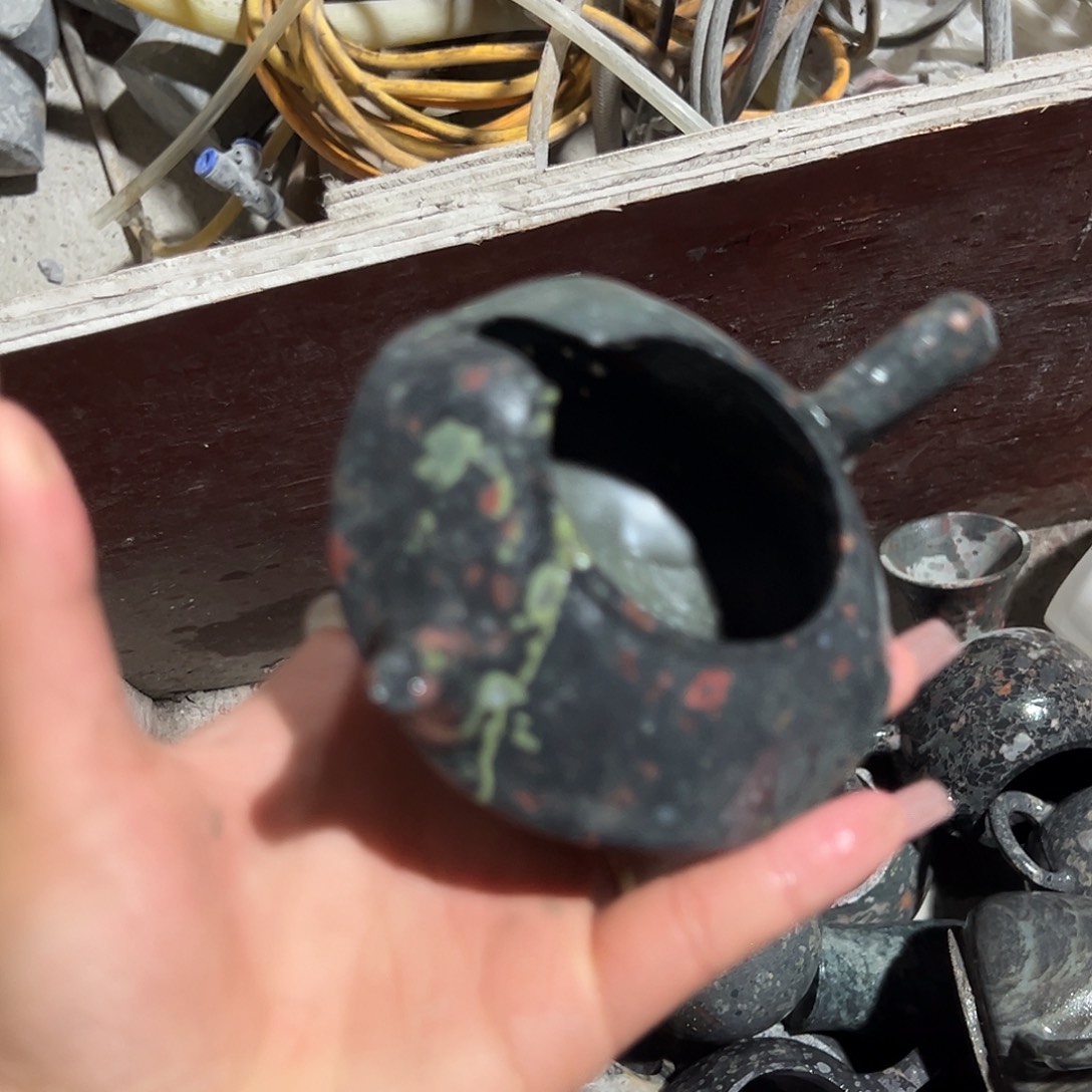 遇壶堂安山玉瑕疵壶