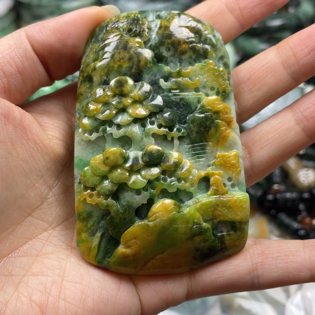 翡翠未镶嵌颈饰用****8牌子