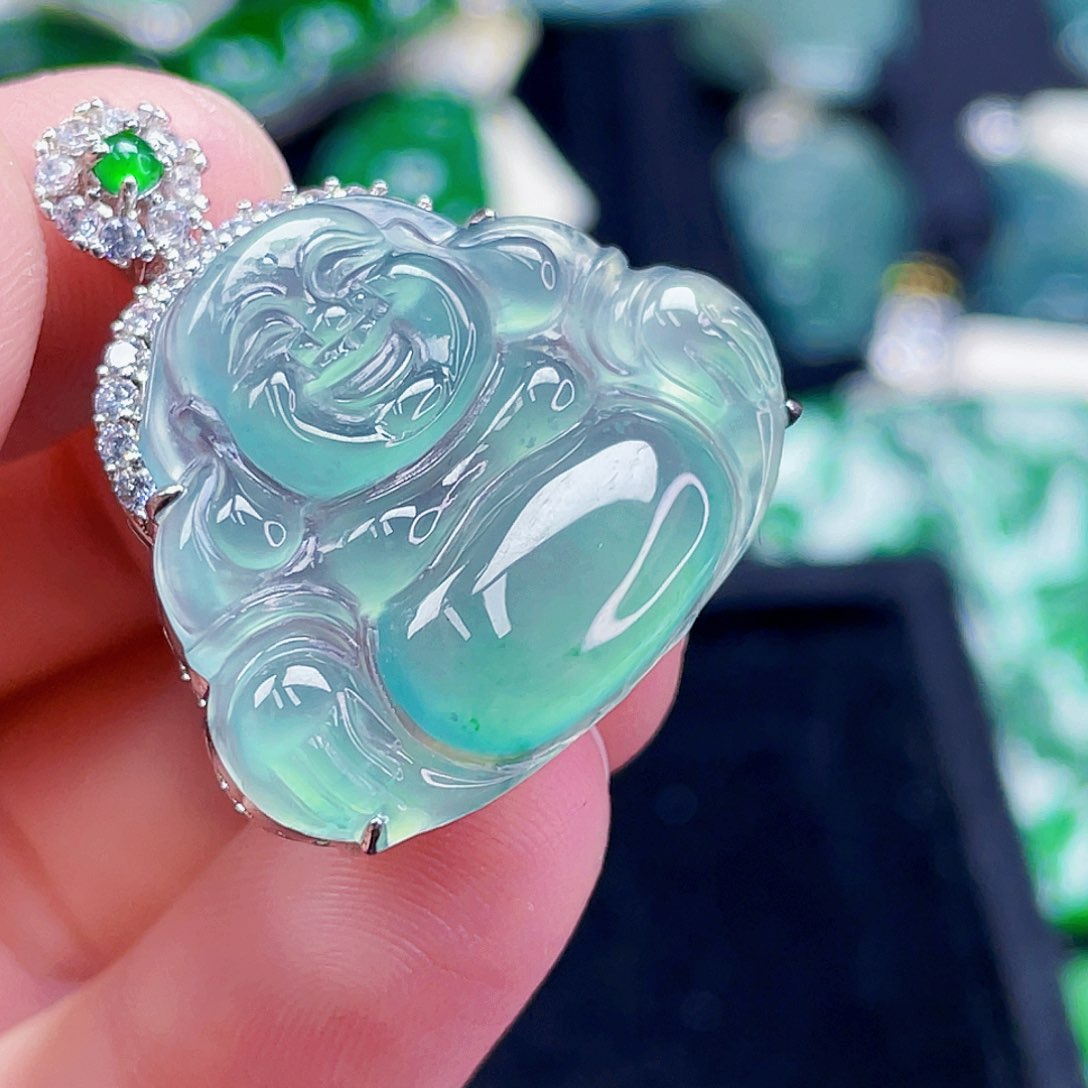 翡翠未镶嵌颈饰34