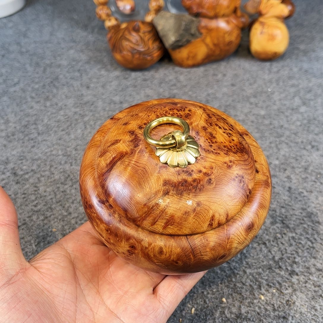 柏木（崖柏）崖柏精品榴花罐