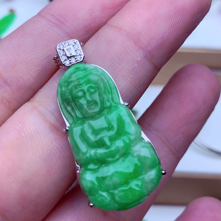 翡翠未镶嵌吊坠(不含链)