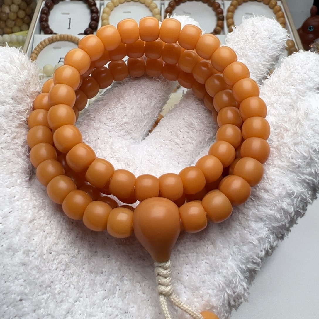 金***娃菩提根/象牙果手串卡9 天然风化老料干磨菩提根118 S90