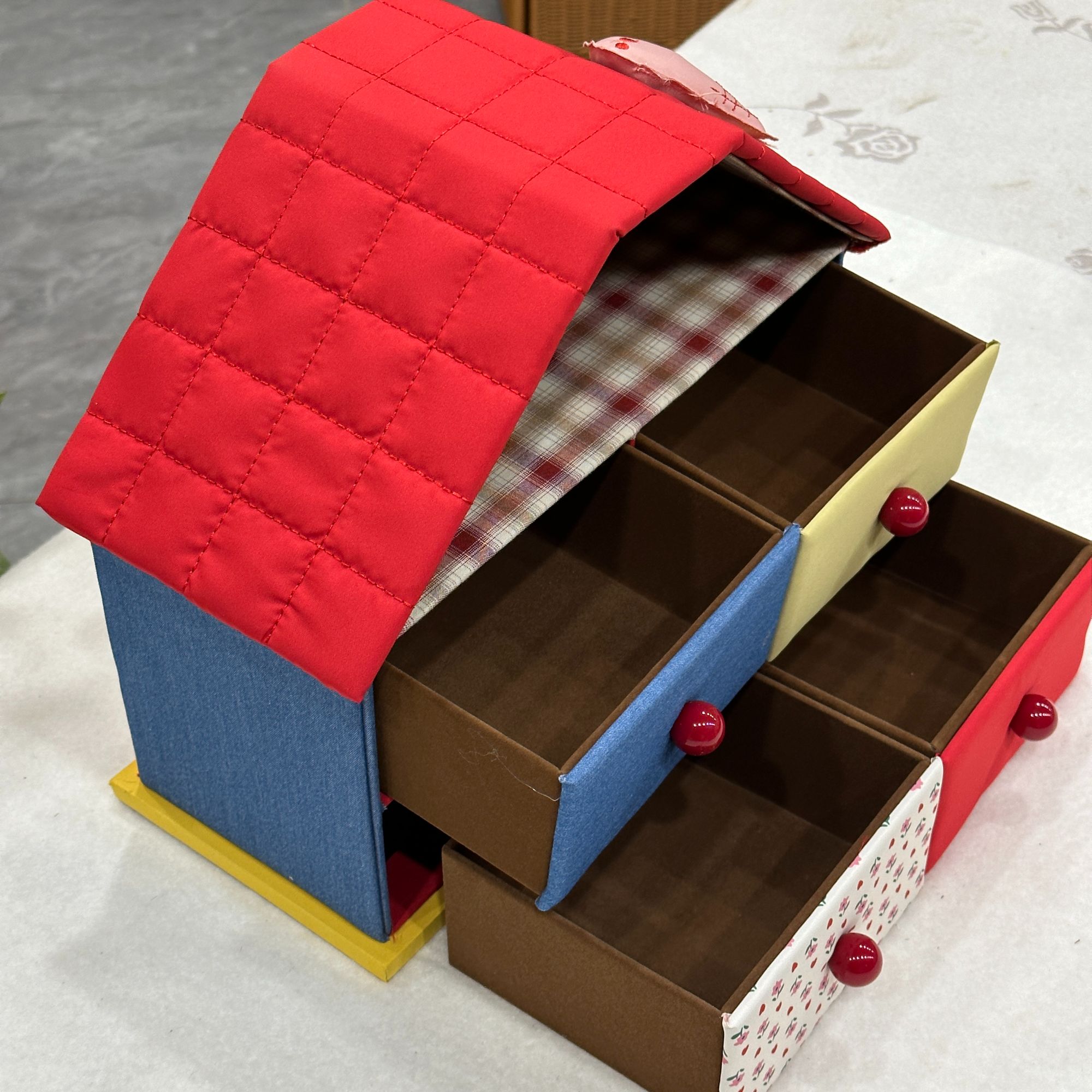 chgen-L桌面收纳盒简约首饰盒抽屉式储物