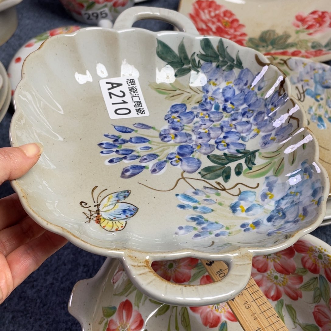 盼***兔盘景德镇高温陶瓷8888