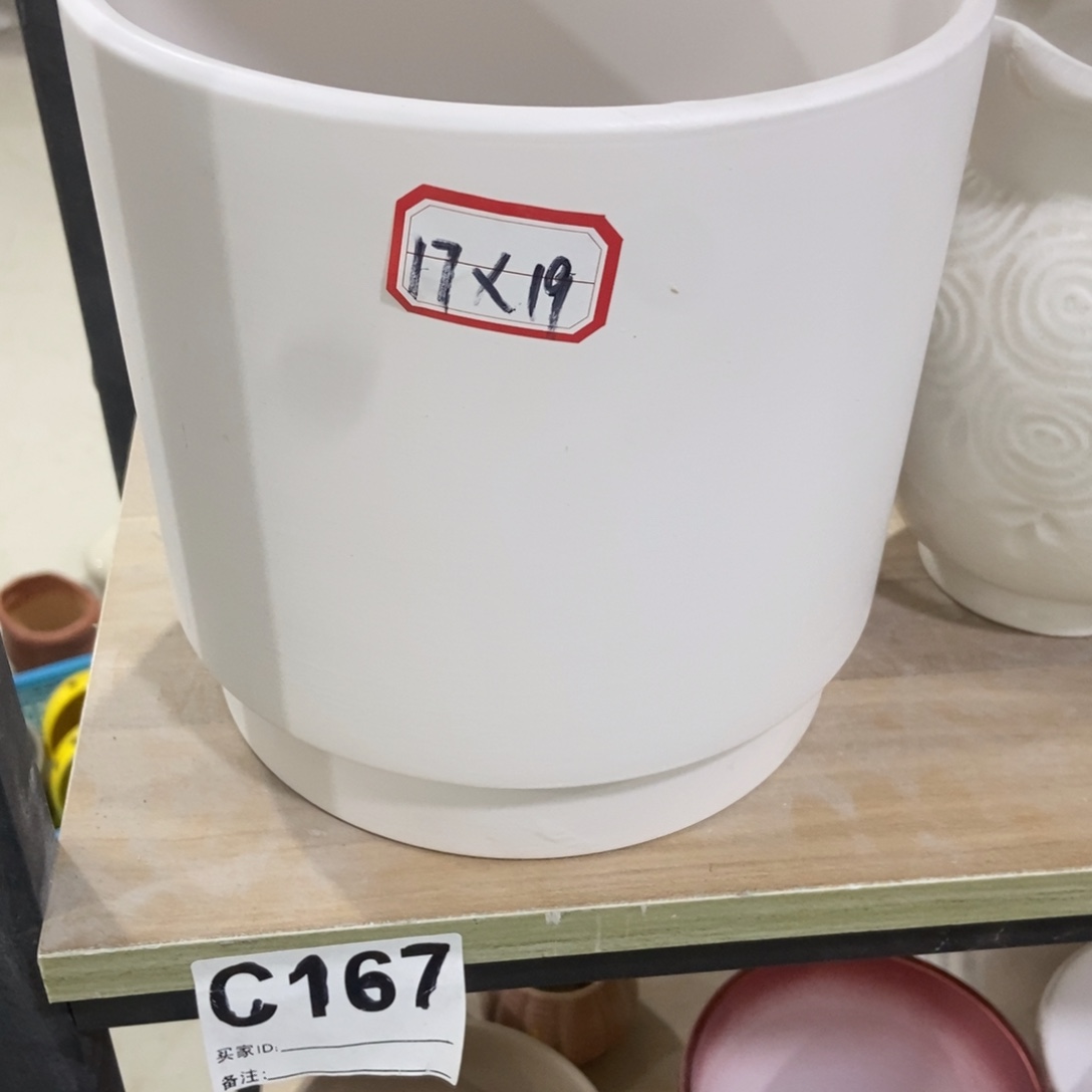 红陶高温陶瓷花盆