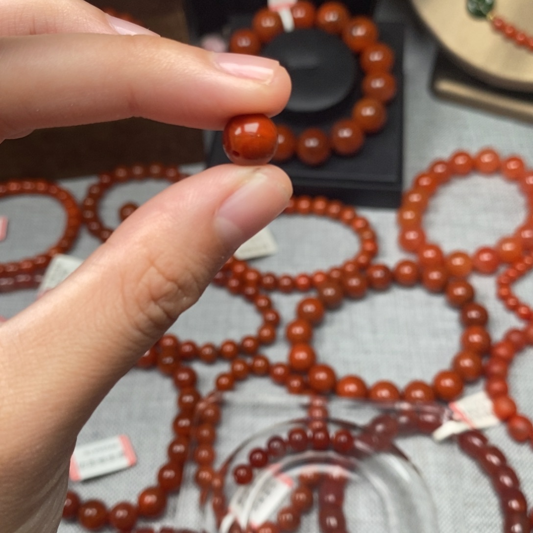 未镶嵌单南红玛瑙清***枝8.4mm