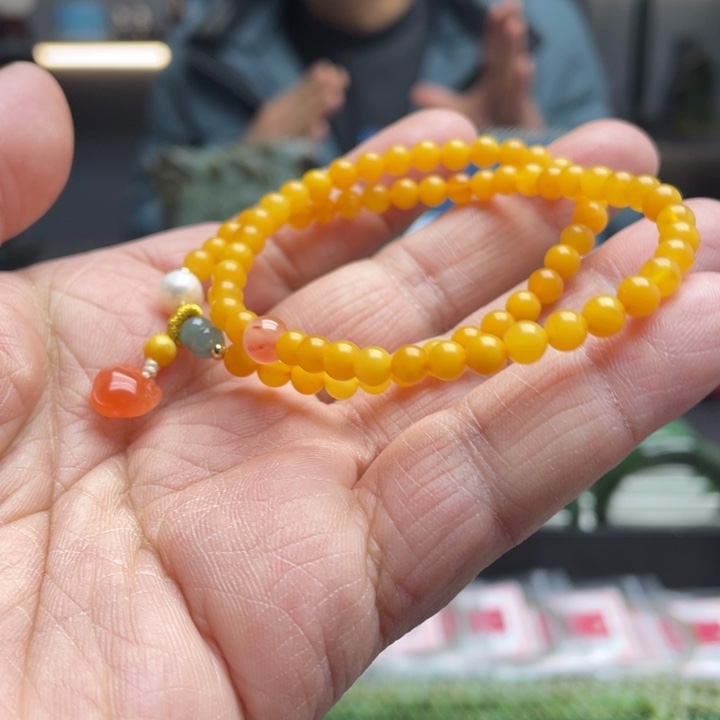 蜜蜡未镶嵌手链蜜蜡