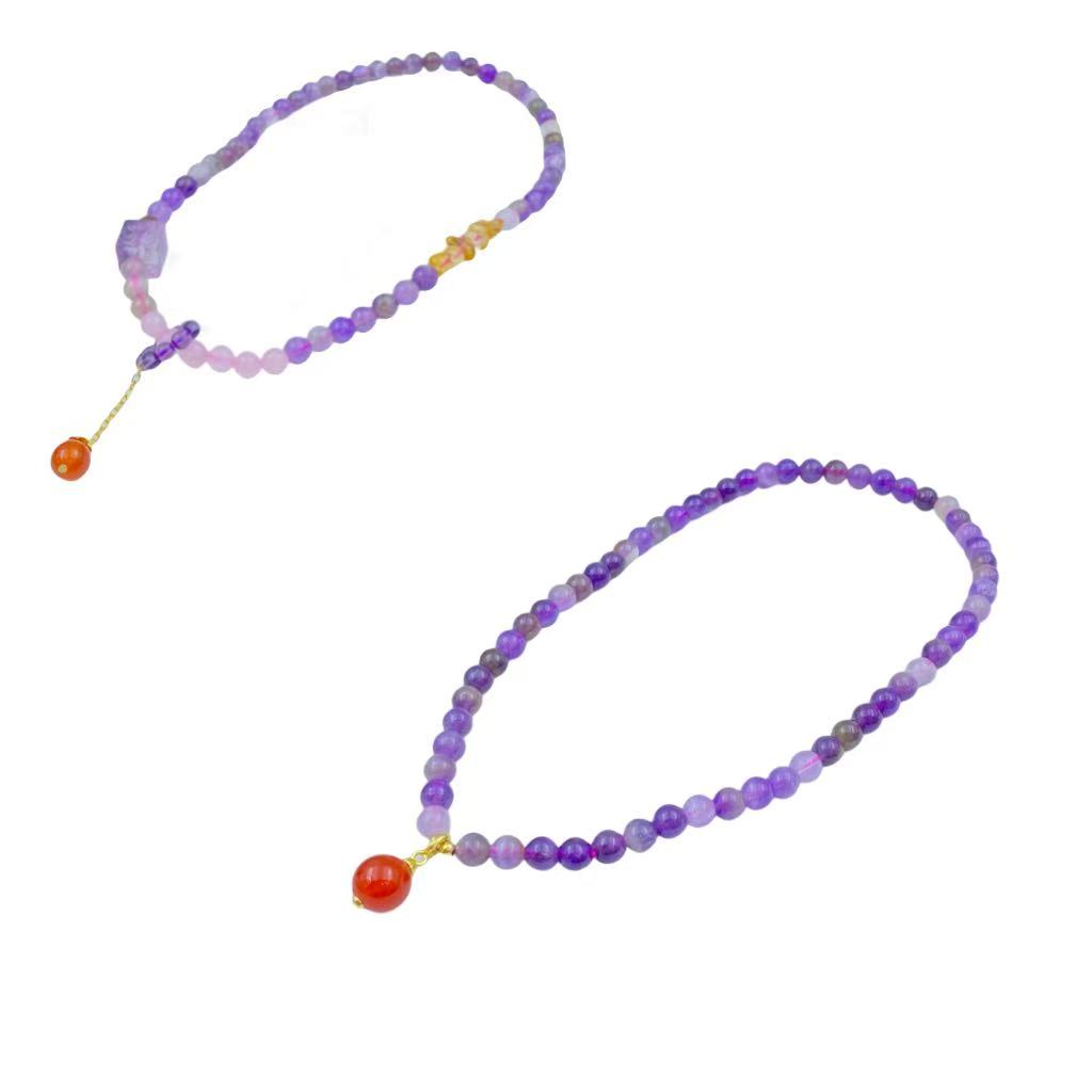 紫水晶双圈手链X635X，X706X合金多样性只发一件